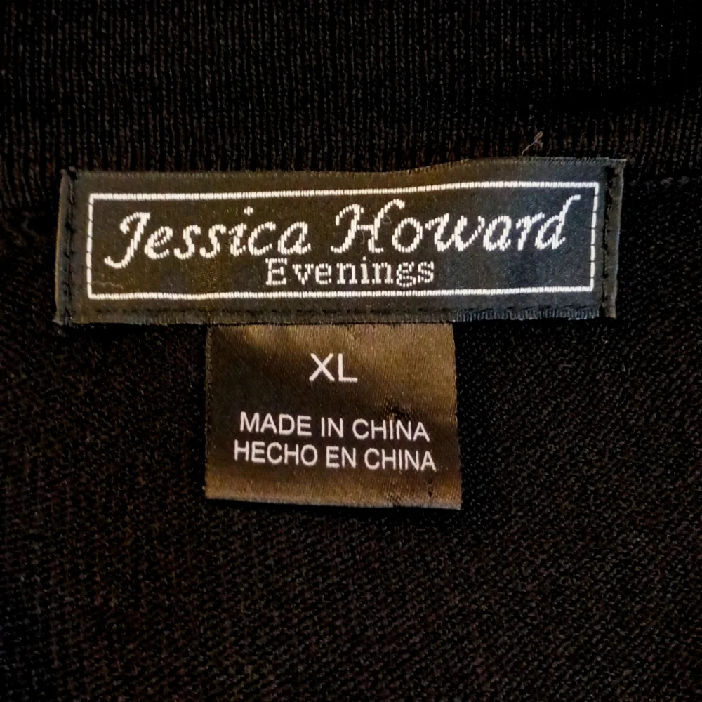 Jessica Howard Evenings SZ XL Black Shrug